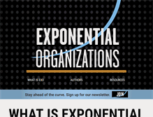 Tablet Screenshot of exponentialorgs.com